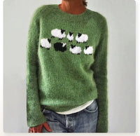Manon® | Gemütlicher Retro-Pullover in Grün