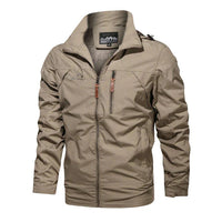 Elegante Windbreaker-Jacke für Männer - Hedrick in Khaki