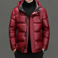 Alexander | Klassische Winter Daunenjacke in Rot