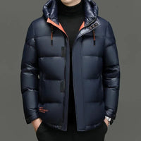 Alexander | Klassische Winter Daunenjacke in Dunkelblau