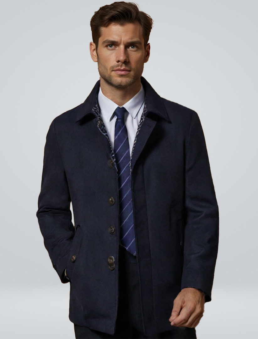 Leonard | Klassischer Winter Wollmantel für Herren