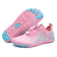Verna -  Orthopädische Leichte Barfuß-Laufschuhe | Atmungsaktive Natural-Running-Schuhe in Rosa-Türkis