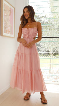 Johanna | Midi-Kleid in Rosa