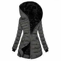 Modischer Winterparka für Frauen - Lara in Grau