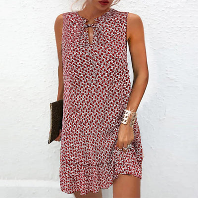 Linda™ | Elegantes ärmelloses Kleid mit V-Ausschnitt