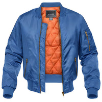 Herren Pilot Bomberjacke - Leo in Blau