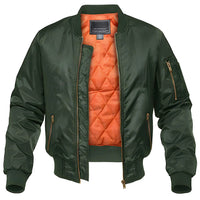 Herren Pilot Bomberjacke - Leo in Grün