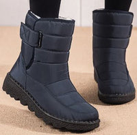 Wasserdichte und rutschfeste Schneestiefel für Frauen - Lesia in Blau
