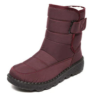 Wasserdichte und rutschfeste Schneestiefel für Frauen - Lesia in Rot