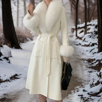 Eleganter Warmer Wintermantel - Liane in Weiß