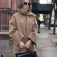 Vintage & Stilvolle Winterjacke - Lieke in Khaki