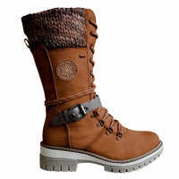 Bequeme Damenstiefel mit rutschfester Sohle - Lien in Braun