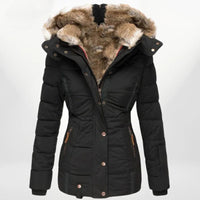 Premium-Wintermantel für Frauen - Linde in Schwarz