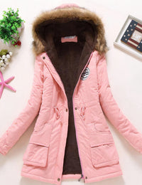 Gemütliche und bequeme Fleecejacke für Frauen - Luiza in Rosa