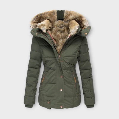 Emyra – Winterjacke mit Fellkapuze