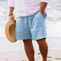 Martin - Bequeme Herren-Shorts mit lockerer Passform in Hellblau