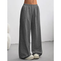 Lila | Casual Einfarbige Jogginghose in Dunkelgrau