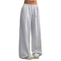 Lila | Casual Einfarbige Jogginghose in Hellgrau