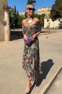Livia | Elegantes Maxikleid für Frauen in Floraler Glanz