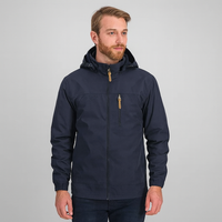 Logan Taktische wasserdichte Outdoor-Kapuzenjacke für Herren in Marineblau