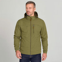 Logan Taktische wasserdichte Outdoor-Kapuzenjacke für Herren in Armygrün