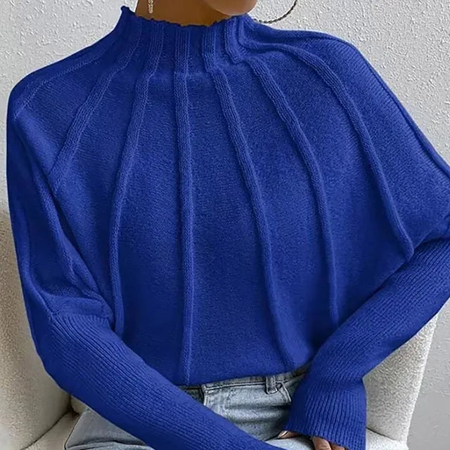 Elen - Rollkragenpullover mit elegantem Faltenwurf