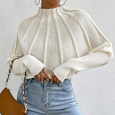 Elen - Rollkragenpullover mit elegantem Faltenwurf