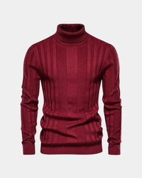 Lucas | Herren Pullover Hoher Kragen – Rollkragen Pullover Herren in Rot