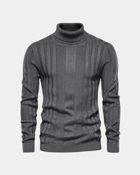 Lucas | Herren Pullover Hoher Kragen – Rollkragen Pullover Herren in Dunkelgrau