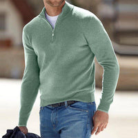 Pullover Herren Weste | Reißverschluss Freizeitmode in Grün