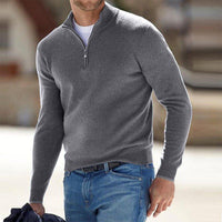 Pullover Herren Weste | Reißverschluss Freizeitmode in Grau