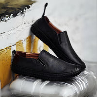 Premium Leder Loafers Herren - Milan in Schwarz