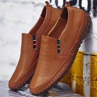 Premium Leder Loafers Herren - Milan in Braun