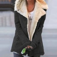 Warm Gefütterte Winterjacke - Minke in Schwarz