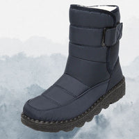 Warme wasserdichte Damen-Schneestiefel - Monica in Blau