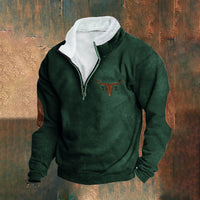 Aldo – Langarm Pullover Mit Reißverschluss in Grün