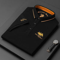 George - Luxus Polo - Sommer Chic in Schwarz