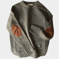 Hans - Herren Pullover Merino Wolle in Grau