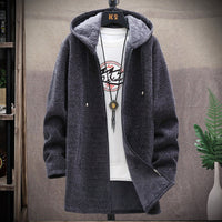 Braxton | Übergroßer Hoodie mit Reißverschluss in Dunkelgrau