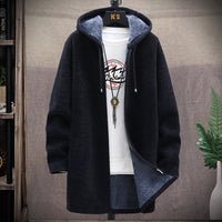 Braxton | Übergroßer Hoodie mit Reißverschluss in Schwarz