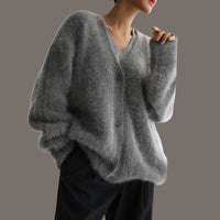 Cloud Soft-Button Cardigan- Maria in Grau
