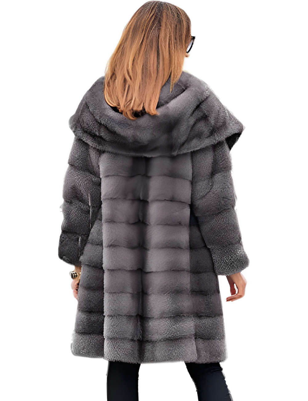 Marielle- Langer Mantel aus Kunstfell