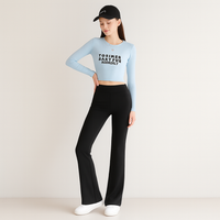 Marielle | Schlaghose mit hoher Taille in Schwarz
