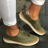 Atmungsaktive orthopädische Slip-ons - Maril in Grün