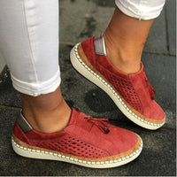 Atmungsaktive orthopädische Slip-ons - Maril in Rot