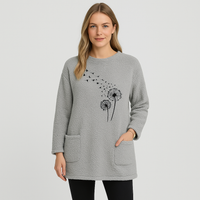 Marlen | Löwenzahn-Thermo-Sweatshirt in Grau