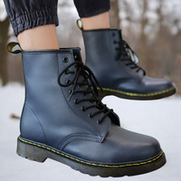 Marlene - Elegante Schnürstiefel in Blau