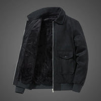 Stylische Winterjacke für Männer - Maximilian in Schwarz