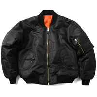 Moderne unisex Bomberjacke mit Reißverschluss – Perfekt für winterliche Abenteuer in Schwarz