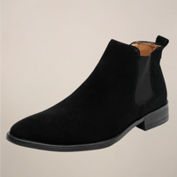 Samuel | Schlupf Knöchelhoher Schaft Chelsea-Stiefel in Schwarz